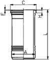 Гільза циліндра KOLBENSCHMIDT 88 429 110