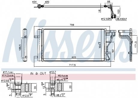 Радіатор кондиціонера NISSENS 940831