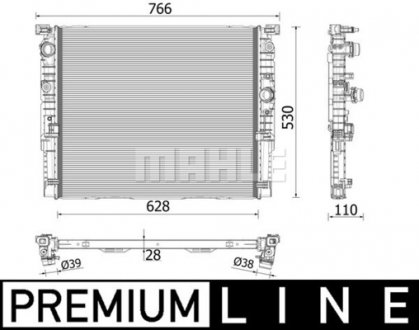 Радіатор MAHLE MAHLE\KNECHT CR 2215 000P (фото 1)