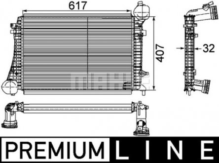 Інтеркулер MAHLE MAHLE\KNECHT CI 166 000P