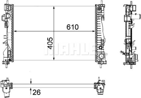 Радиатор MAHLE MAHLE\KNECHT CR1178000P