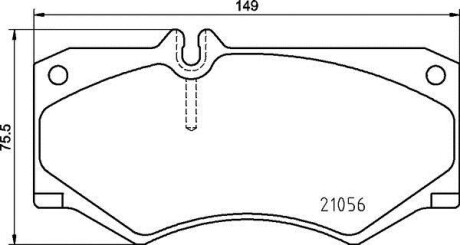 Тормозные колодки дисковые BREMBO P50 134 (фото 1)