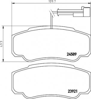 Гальмівні колодки дискові BREMBO P56 122