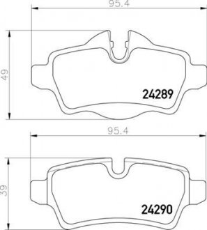 Тормозные колодки дисковые BREMBO P06 103