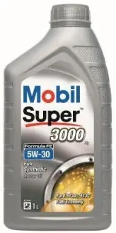 МАСЛО 1L 5W30 МОТОРНОЕ CИНТЕТИЧЕСКОЕ SUPER 3000 X1 FORMULA FE MOBIL 151522
