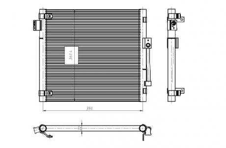 Радиатор кондиционера EASY FIT NRF 350447