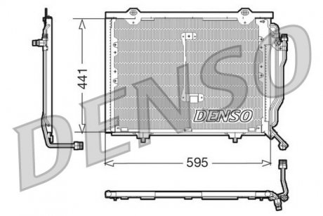 Радіатор кондиціонера DENSO DCN17061