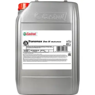 Масло трансмиссионное Transmax Dexron III Multivehicle ATF 20 л CASTROL 15D66F