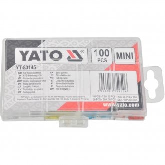 Набір запобіжників FL mini 100 шт. YATO YT83145 (фото 1)