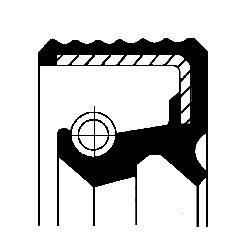 Radial Oil Seal, manual transmission CORTECO 01029667B (фото 1)