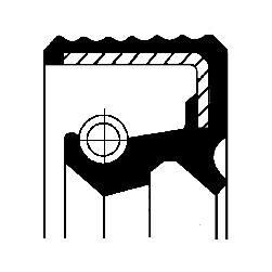 Radial Oil Seal, manual transmission CORTECO 07016380B (фото 1)