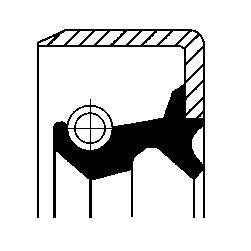 Radial Oil Seal, differential CORTECO 01011361B