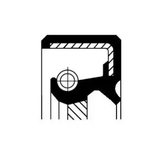 Radial Oil Seal, differential CORTECO 19035227B
