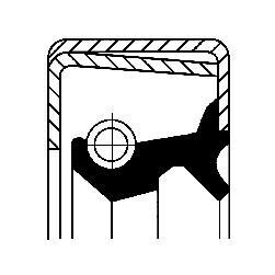 Radial Oil Seal, differential CORTECO 12011413B