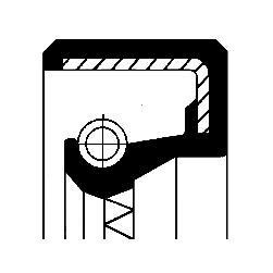 Radial Oil Seal, crankshaft CORTECO 01030318B