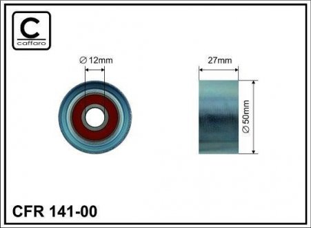 Deflection pulley, timing belt CAFFARO 14100
