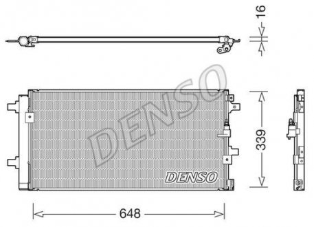 Condenser, air conditioning DENSO DCN02043 (фото 1)