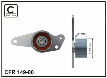 Belt tensioner, timing belt CAFFARO 14900 (фото 1)
