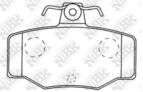 Колодки тормозные дисковые NIBK PN2214