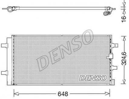 Радіатор кондиціонера DENSO DCN02044