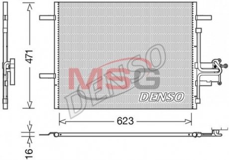 Радіатор кондиціонера DENSO DCN33010