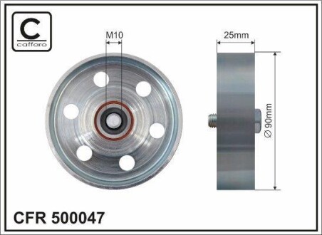 Deflection pulley CAFFARO 500047