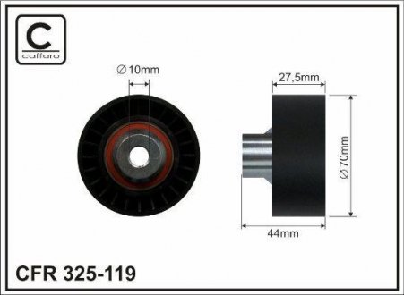 Deflection pulley CAFFARO 325119