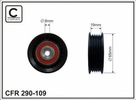 Deflection pulley CAFFARO 290109 (фото 1)