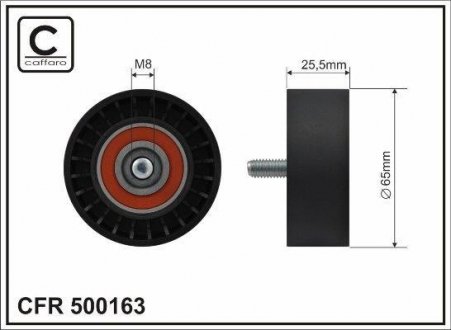 Deflection pulley CAFFARO 500163