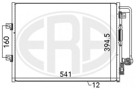 Радиатор кондиционера ERA 667072