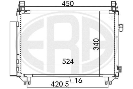 Радиатор кондиционера ERA 667087