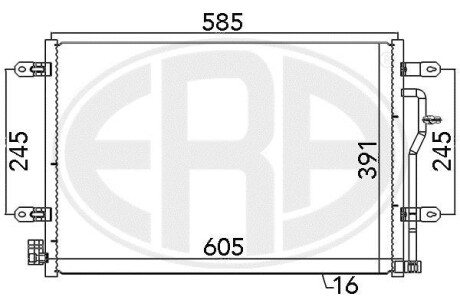 Радиатор кондиционера ERA 667089