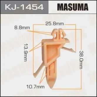 Фото запчастини Кліпса пластикова MASUMA KJ1454 Кліпса пластикова MASUMA KJ1454