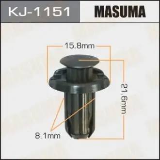 Фото запчастини Кліпса пластикова MASUMA KJ1151 Кліпса пластикова MASUMA KJ1151