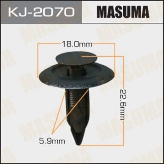 Клипса пластиковая MASUMA KJ2070 (фото 1)