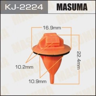 Клипса пластиковая MASUMA KJ2224 (фото 1)