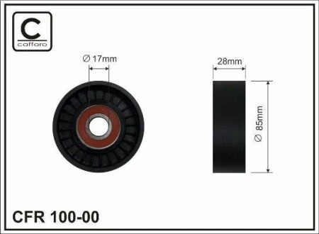 Deflection pulley CAFFARO 10000