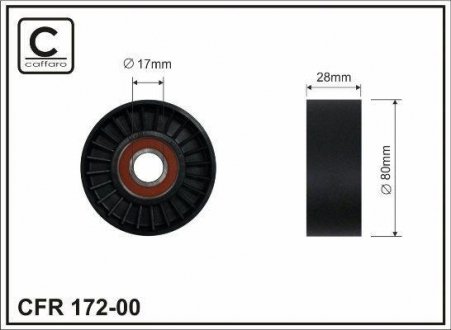 Deflection pulley CAFFARO 17200