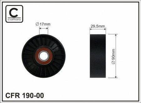 Deflection pulley CAFFARO 19000