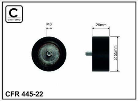 Deflection pulley CAFFARO 44522