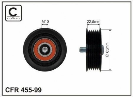 Deflection pulley CAFFARO 45599