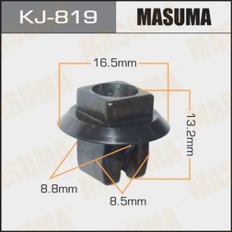 Клипса пластиковая MASUMA KJ819