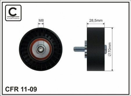 Deflection pulley CAFFARO 1109 (фото 1)