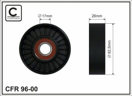 Deflection pulley CAFFARO 9600 (фото 1)