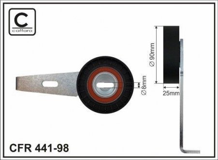Belt tensioner CAFFARO 44198 (фото 1)