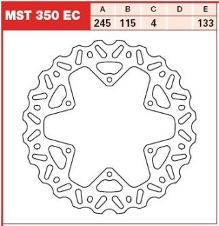 Гальмівні диски TRW TRW MST350EC (фото 1)