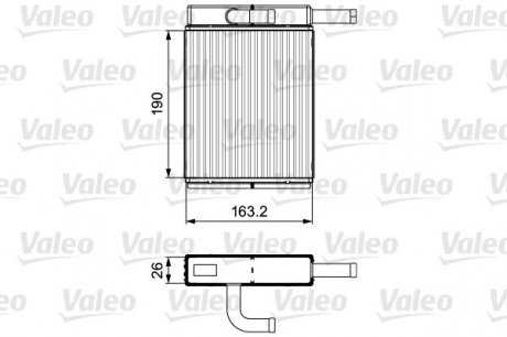 Heater core VALEO 811558 (фото 1)