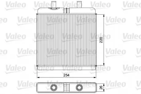 Радіатор пічки IVECO VALEO 811539