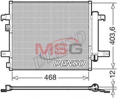 Радіатор кондиціонера DENSO DCN09124