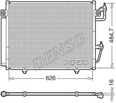 Радіатор кондиціонера 3.2DI-D 16V, 3.8MPI 24V MITSUBISHI Pajero 07-21 DENSO DCN45009 (фото 1)